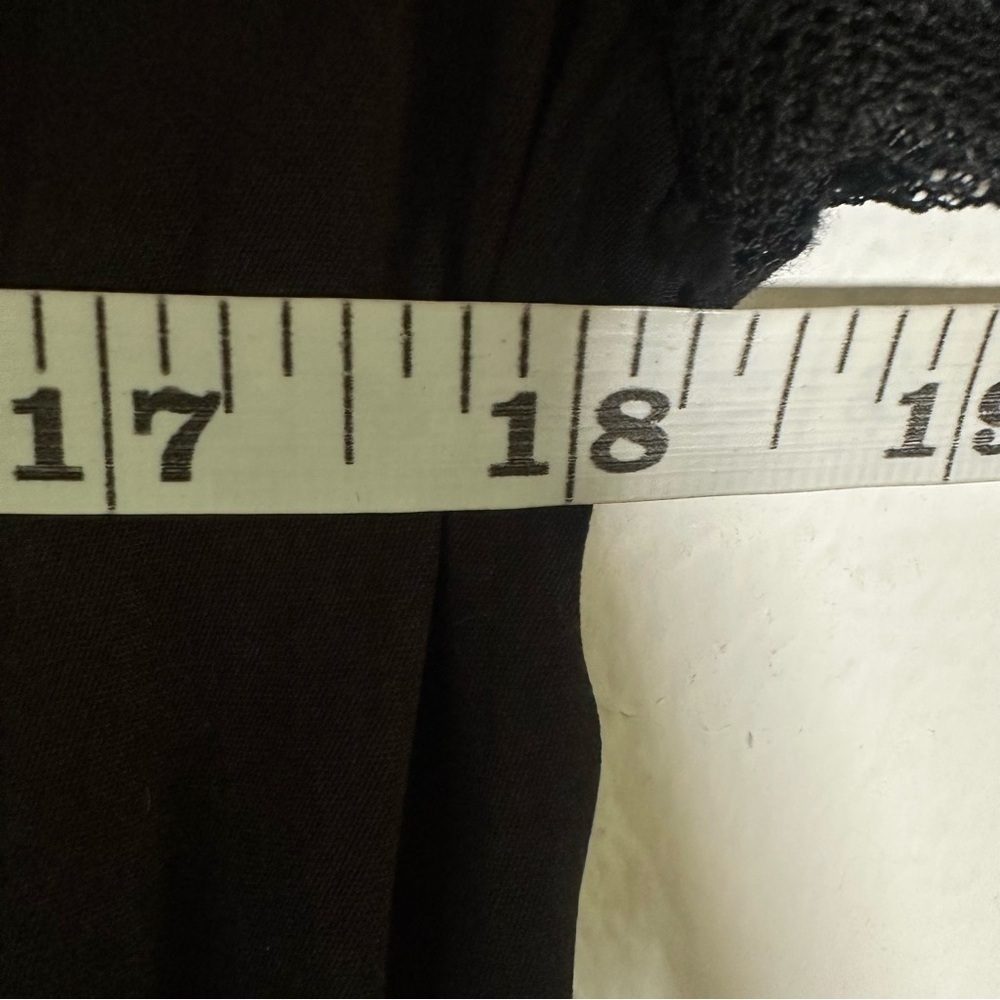 NWT Current Air x Anthropologie Black Mock Neck Lace Dark Academia Dress Medium - Picture 9 of 11